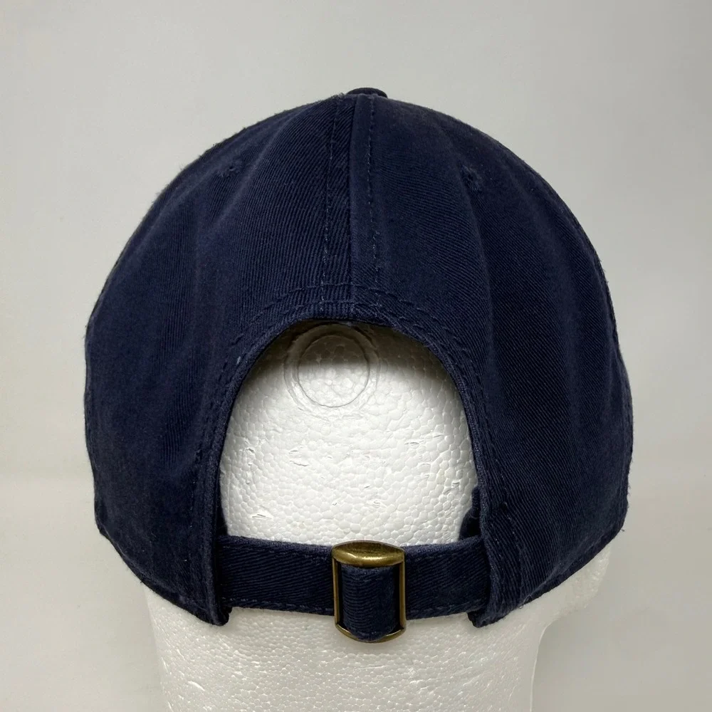 See See Motorcycle Racing Hat Mens Navy Blue Otto Cap 176-1315 Strapback Cotton